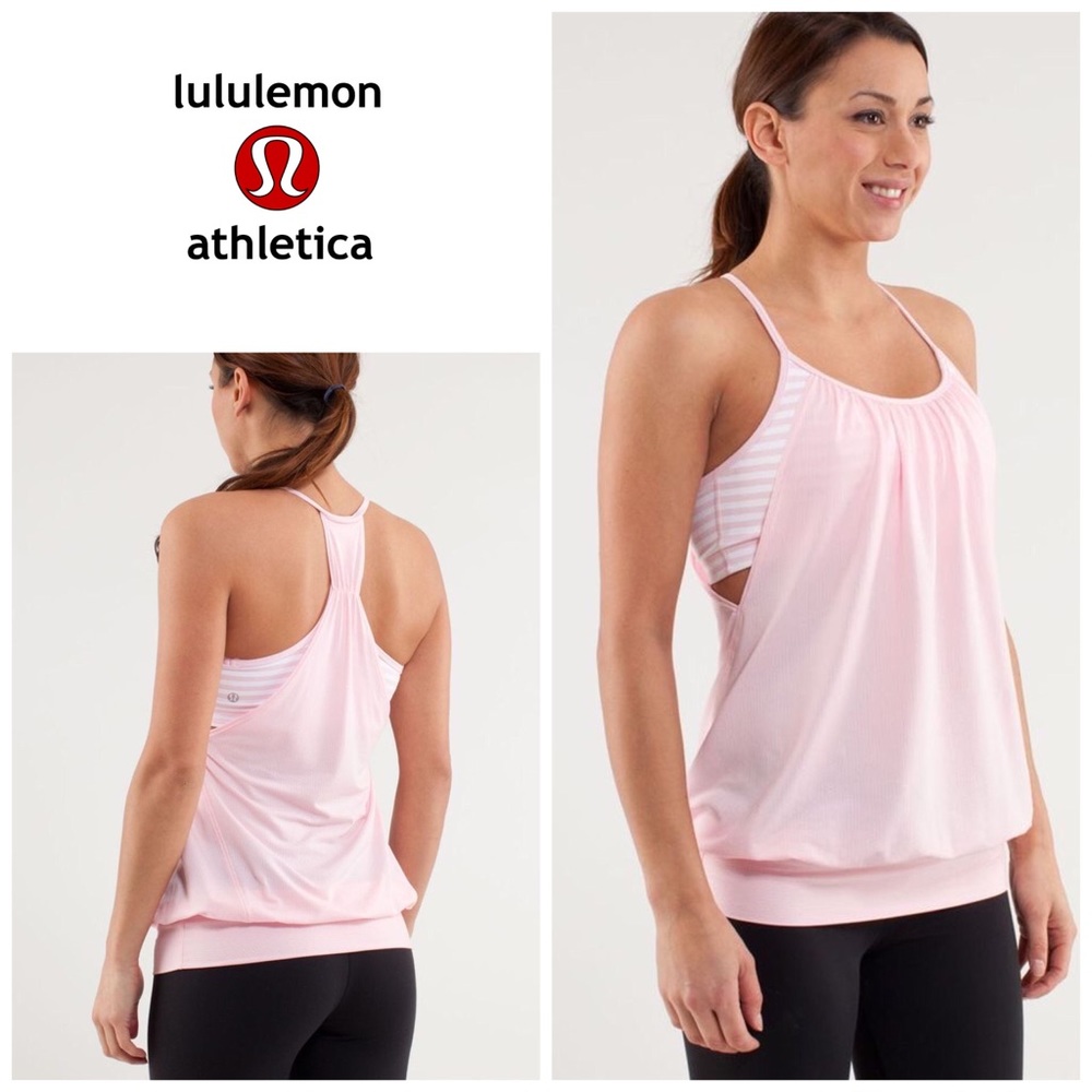 Lululemon No limits tank - pig pink